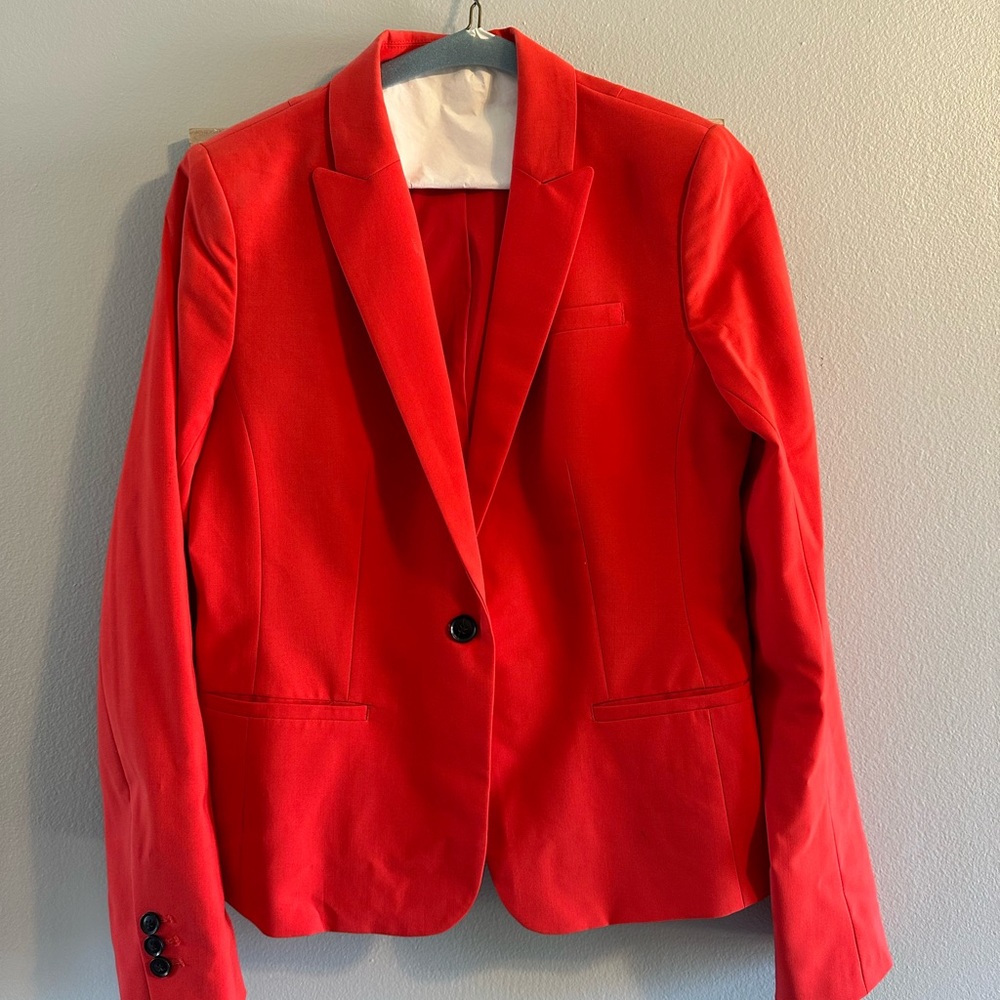 Banana Republic Vibrant Red Blazer